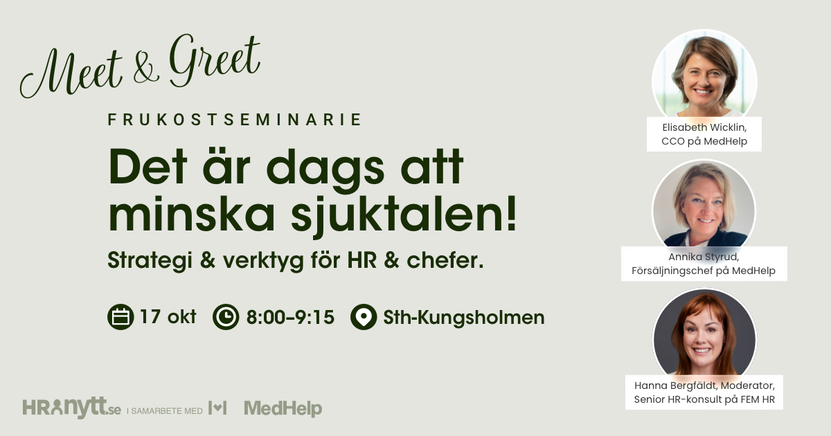 Det är dags att minska sjuktalen!