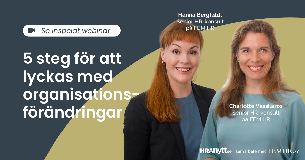 5 steg för att lyckas med organisationsförändringar