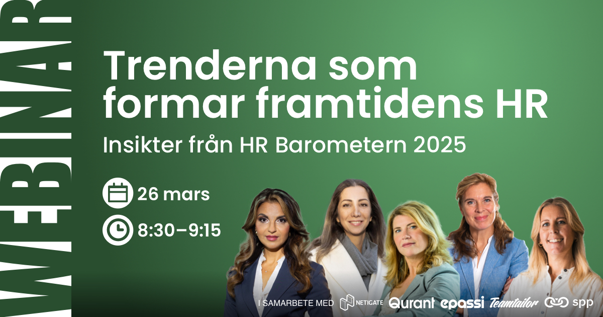 Trenderna som formar framtidens HR – insikter från HR Barometern 2025