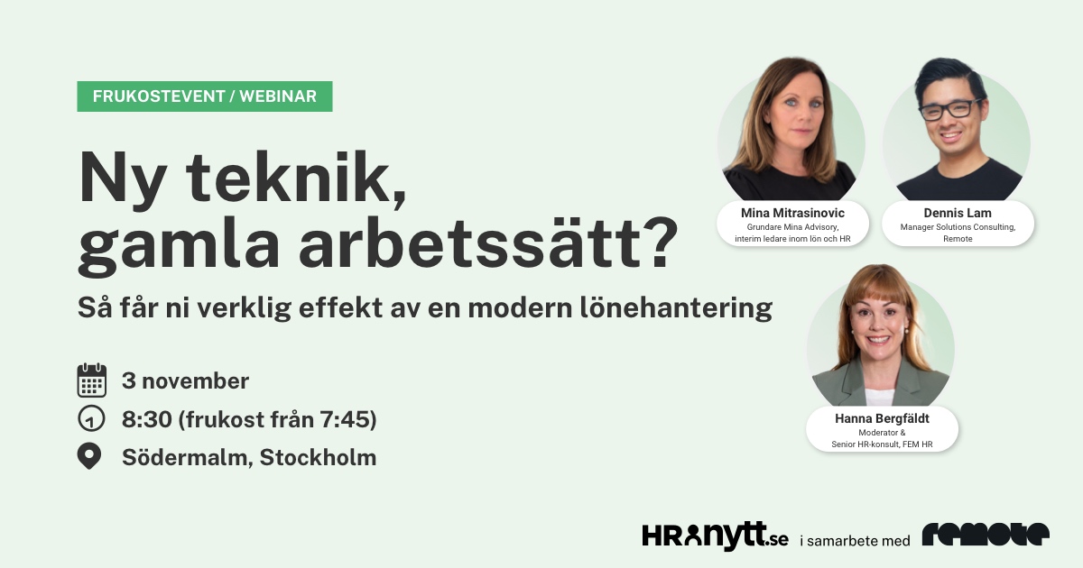 Ny teknik, gamla arbetssätt? Så får ni verklig effekt av en modern lönehantering