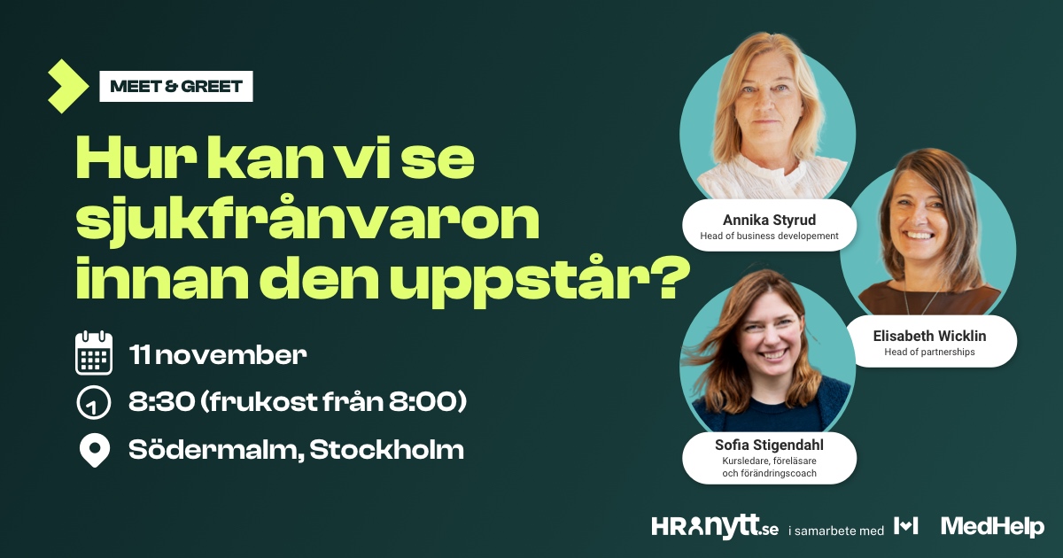 Hur kan vi se sjukfrånvaron innan den uppstår?