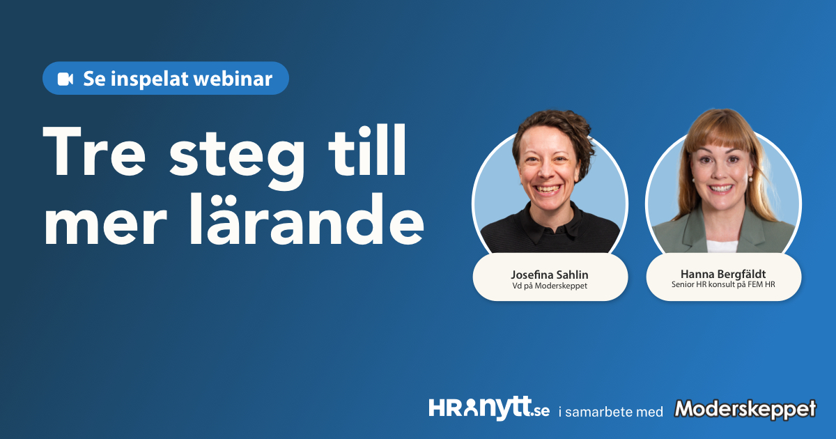 Tre steg till mer lärande